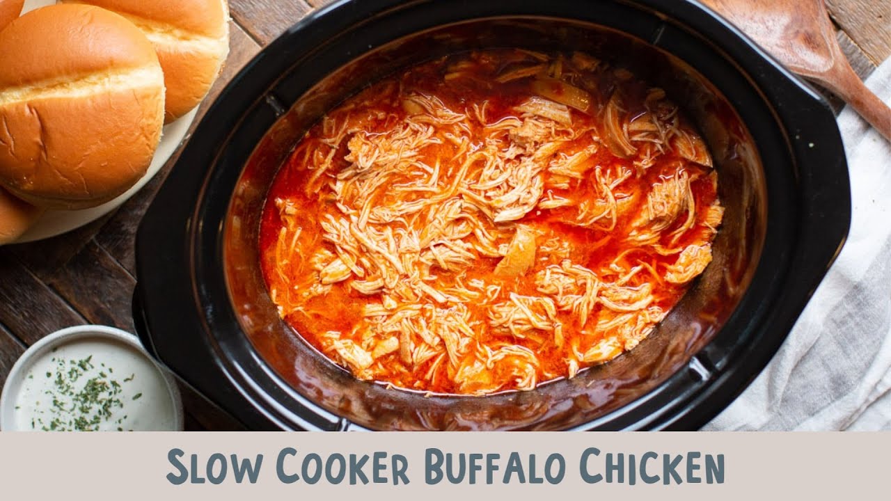🌶️ Slow Cooker Buffalo Chicken: Spicy, Tender, and Irresistible! 🍗