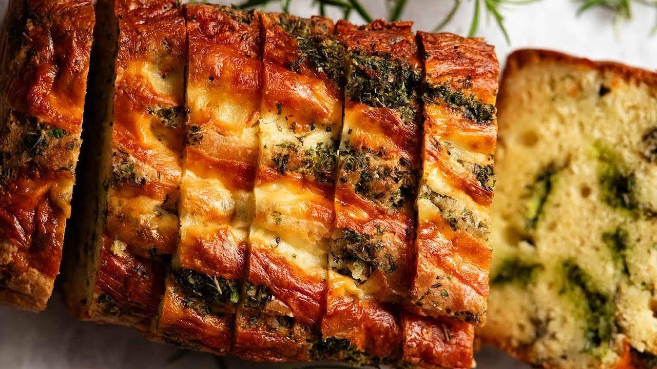 Cheese, Herb and Garlic Quick Bread