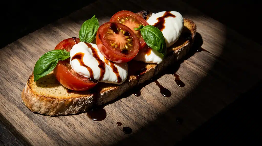 Burrata Bruschetta – Ultimate 5-Minute Recipe That Shines 11 Burrata bruschetta on toasted bread