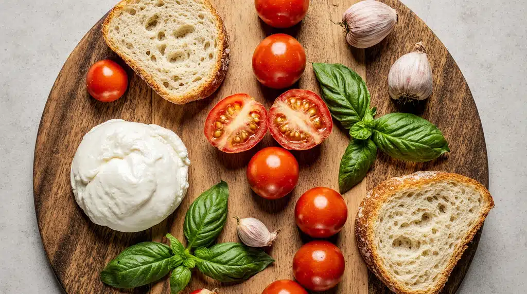 Burrata Bruschetta – Ultimate 5-Minute Recipe That Shines 15 burrata bruschetta ingredients 1