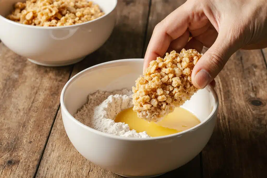 The Ultimate Crispy Cornflake Chicken Tenders (Baked or Air Fryer!) 13 Cornflake chicken tenders coated in crushed cornflakes