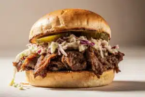 Ultimate Brisket Sandwich Recipe: How to Make the Best Leftover & Smoked Brisket Sandwich 15 Brisket and toppings brisket sandwich