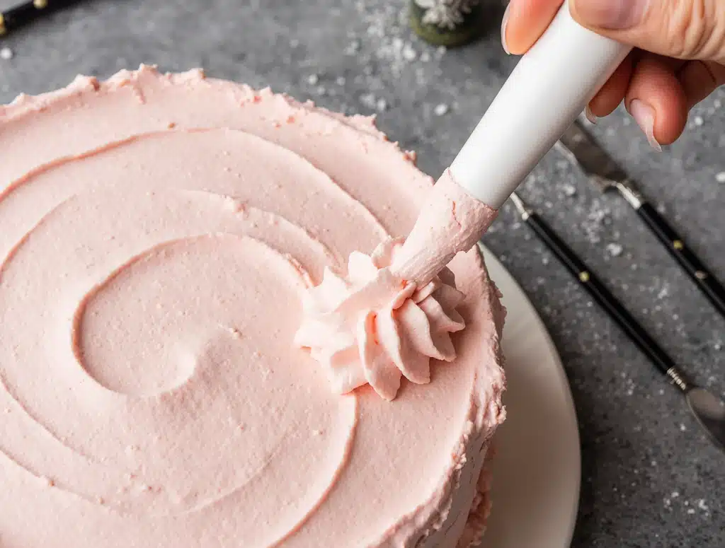 Butterbeer frosting on Harry Potter cake