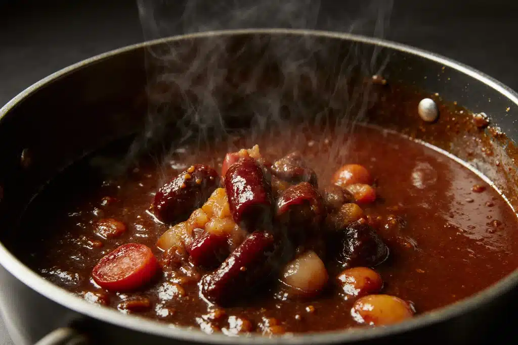 Chicken Birria Tacos: The Ultimate Recipe for Crispy, Juicy Flavor 2 Chicken birria tacos adobo sauce ingredients being blended