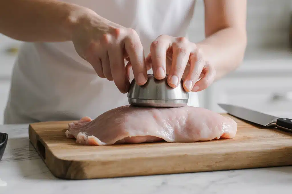 Chicken Roulade Recipe (Step-by-Step Guide with 3 Fillings + Pro Tips) 1 Chicken Roulade butterfly and pounding raw chicken breast