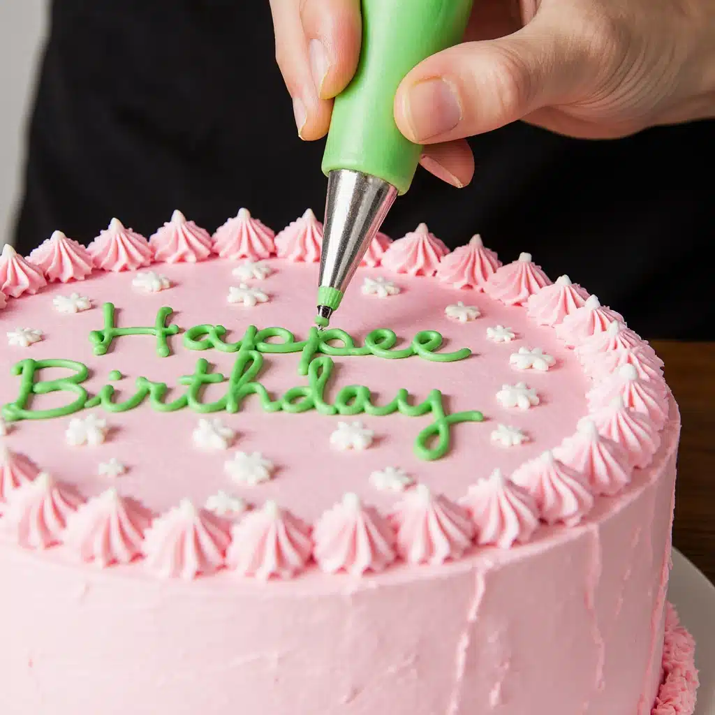 The Ultimate Harry Potter Birthday Cake Recipe: A Magical Treat for Every Wizarding Fan 4 Green icing decoration on Harry Potter Birthday Cake