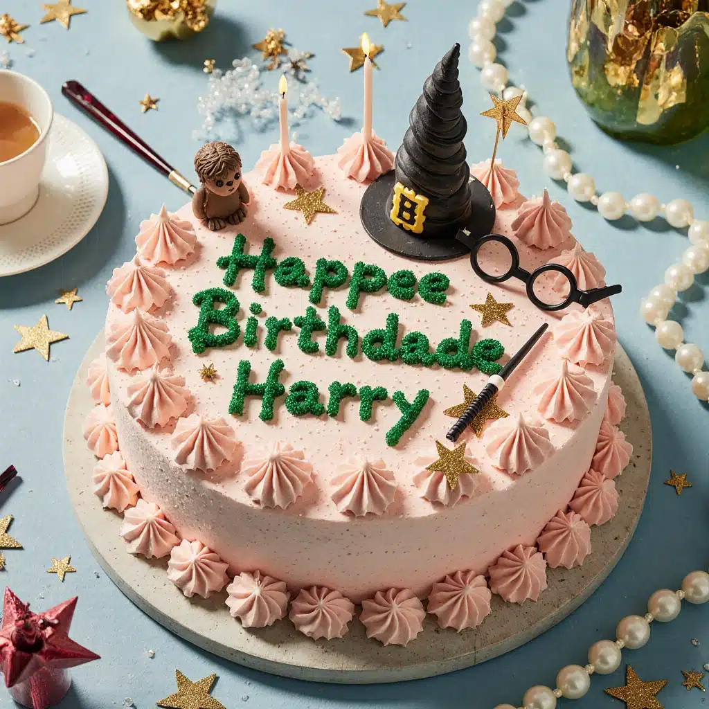 The Ultimate Harry Potter Birthday Cake Recipe: A Magical Treat for Every Wizarding Fan 5 Harry Potter Birthday Cake centerpiece at a themed birthday party
