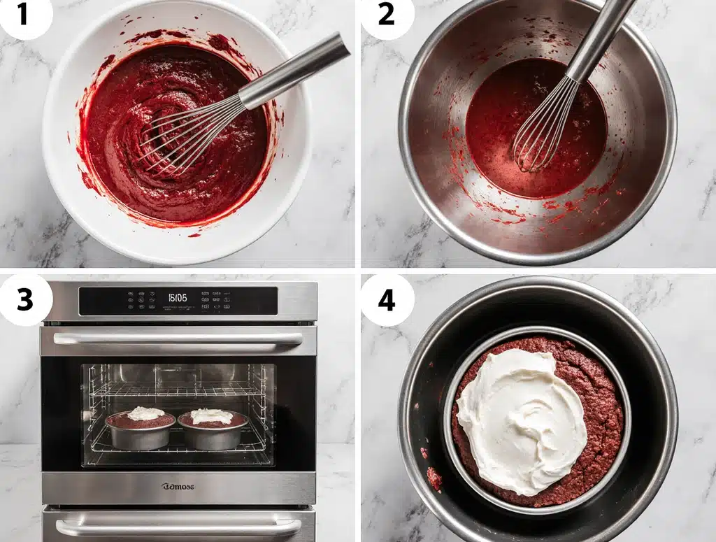 The Ultimate Guide to Cake Flavors DTI: Discover Red Velvet and Beyond 2 Red velvet cake baking process step-by-step - cake flavors DTI