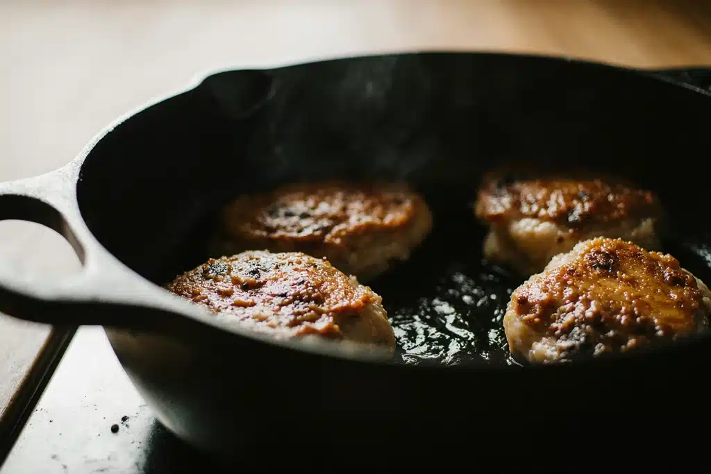 Chicken Birria Tacos Recipe: Authentic Mexican Flavor (Oven, Instant Pot & Slow Cooker) 6 Searing chicken thighs for chicken birria tacos