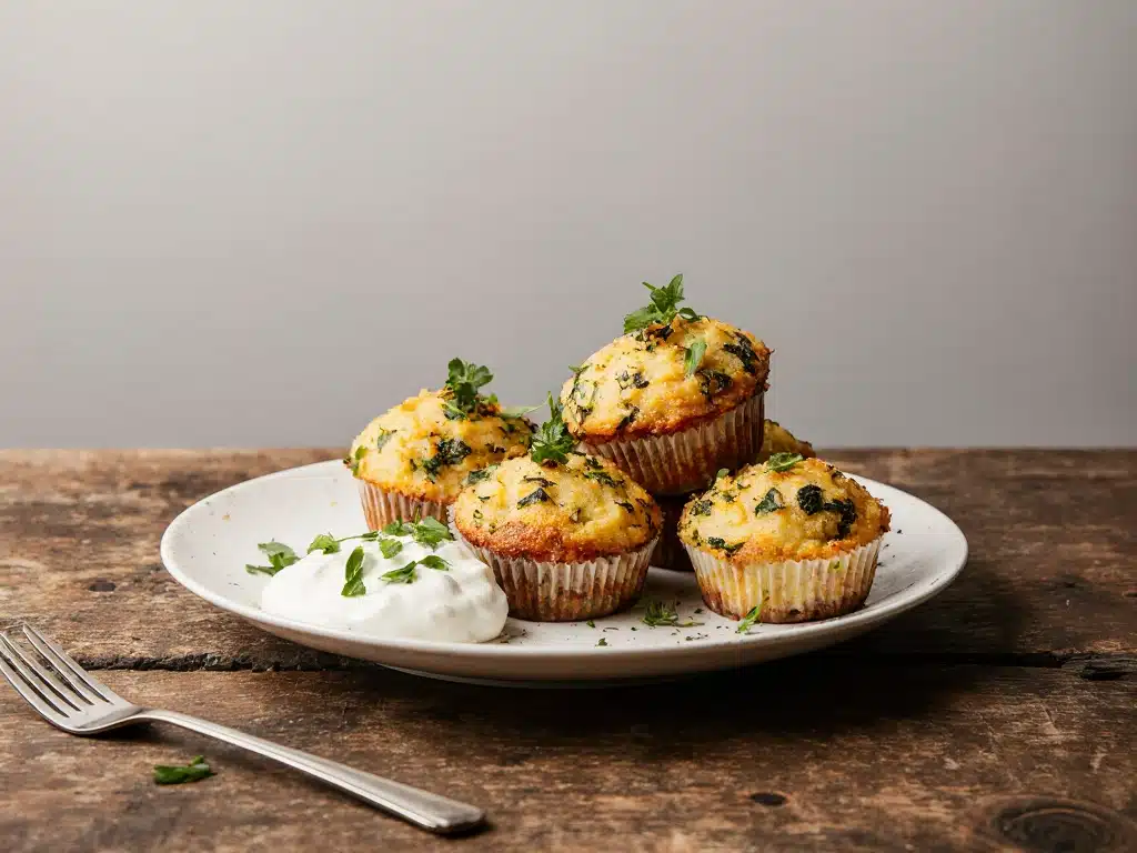 How to Make Crispy Parmesan Zucchini Potato Muffins (That Are Never Soggy) 4 Serving Crispy Parmesan Zucchini Potato Muffins