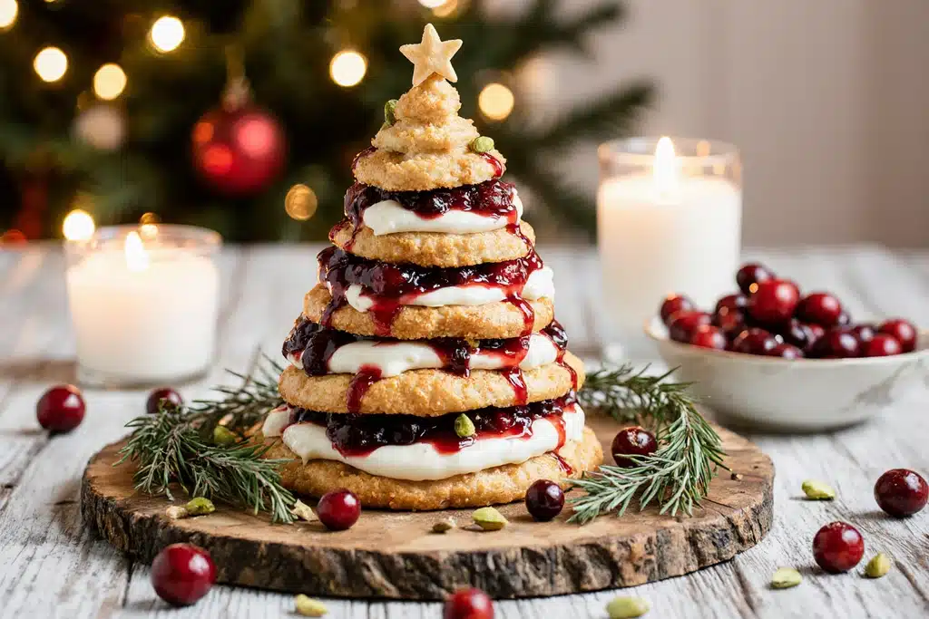 Cranberry, Camembert & Pistachio Christmas Tree Puff Pastry – Festive, Flaky & Irresistible 4 img 3 3