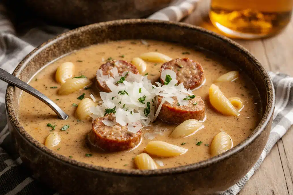 Creamy Parmesan Italian Sausage Ditalini Soup Recipe 4 img 18 2