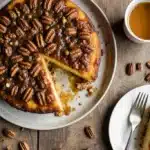 Easy Pecan Upside Down Cake Recipe with Caramelized Topping 2 img 4 1