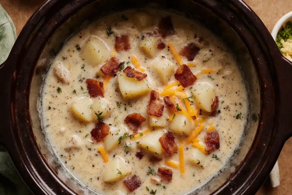 Crock Pot Crack Potato Soup – Creamy, Cheesy & Totally Addictive! 4 img 5 1