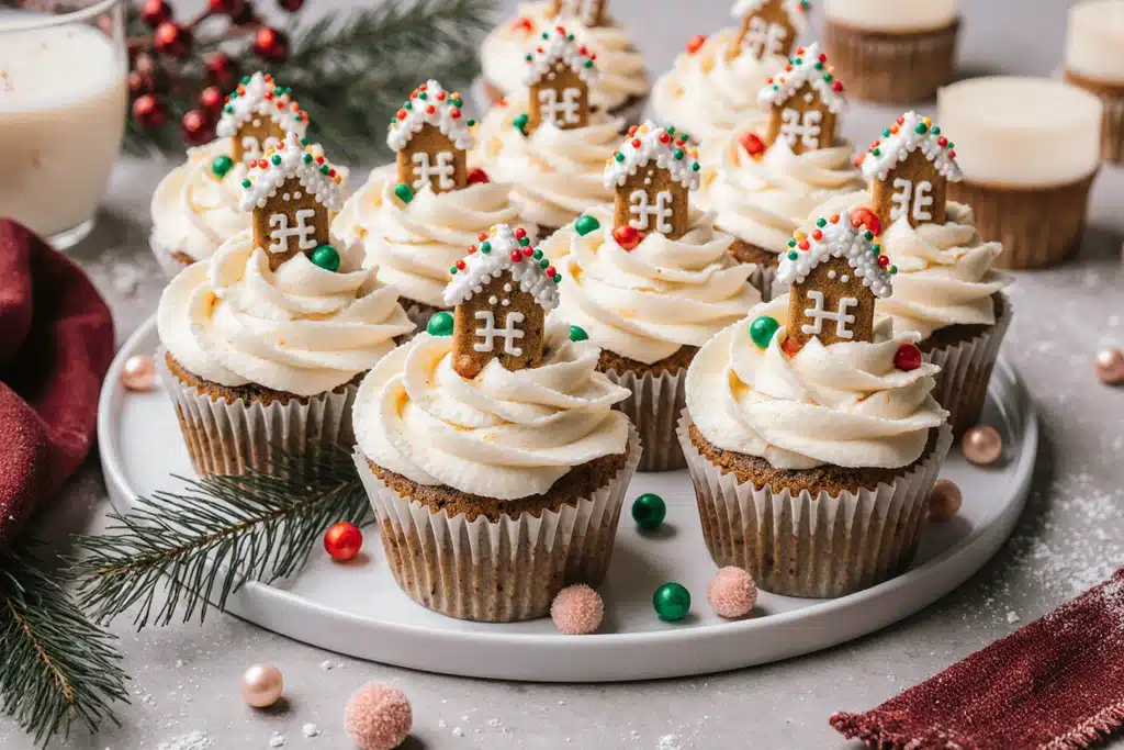 Gingerbread House Cupcake Bites: Cute, Festive, and Fun Mini Christmas Treats 4 img 6 7