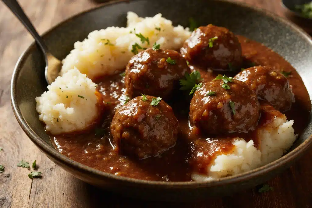 Slow Cooker Salisbury Steak Meatballs: A Comforting, Flavor-Packed Dinner 4 img 9 5