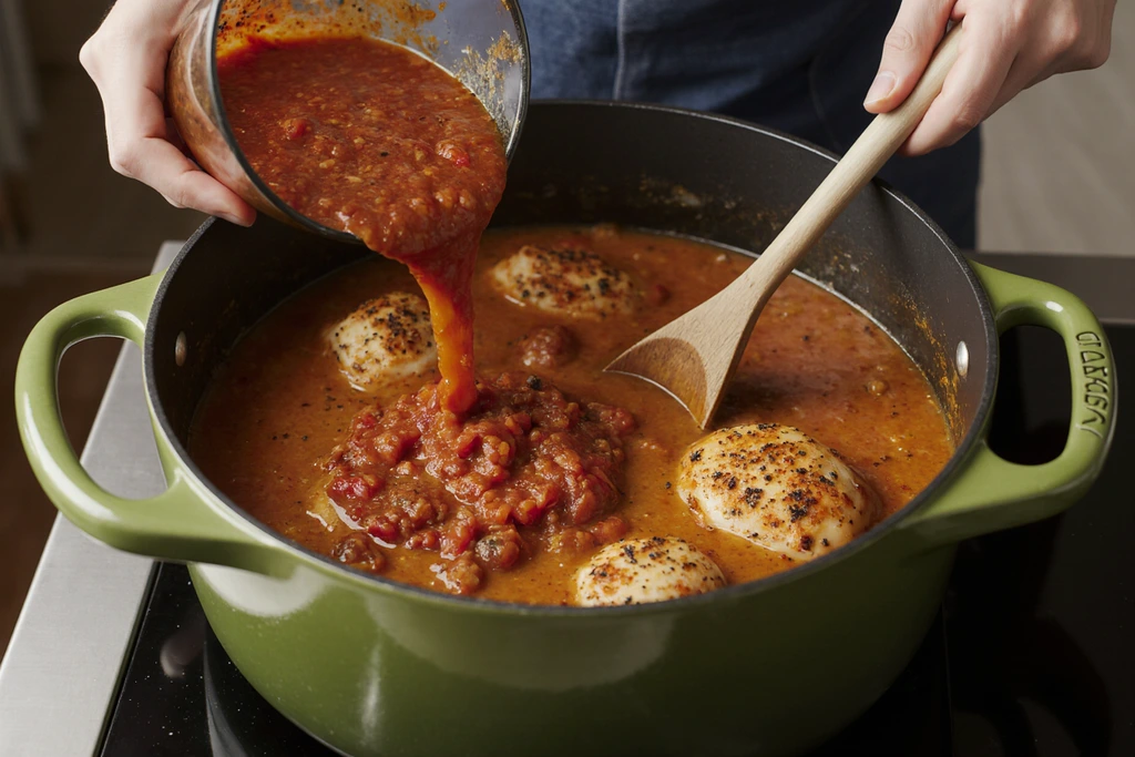 Adding Base to Chicken Enchilada Soup Pot