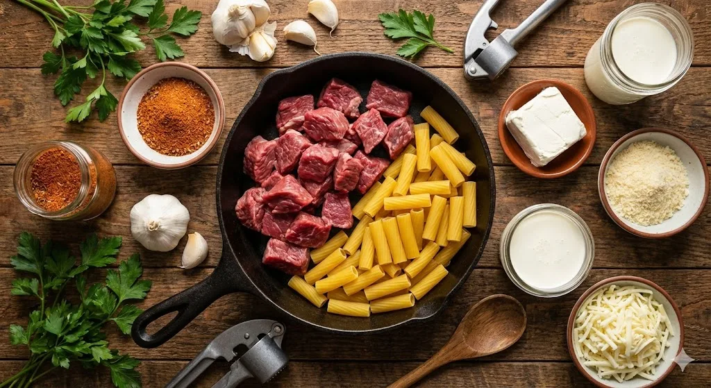 Cajun Steak Cheesy Rigatoni Parmesan 7 image 8