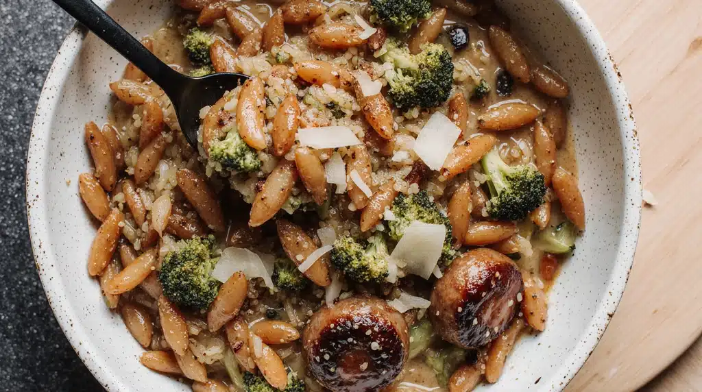 Chicken Sausage, Broccoli, Orzo Skillet: A Complete One-Pan Meal 4 img 9