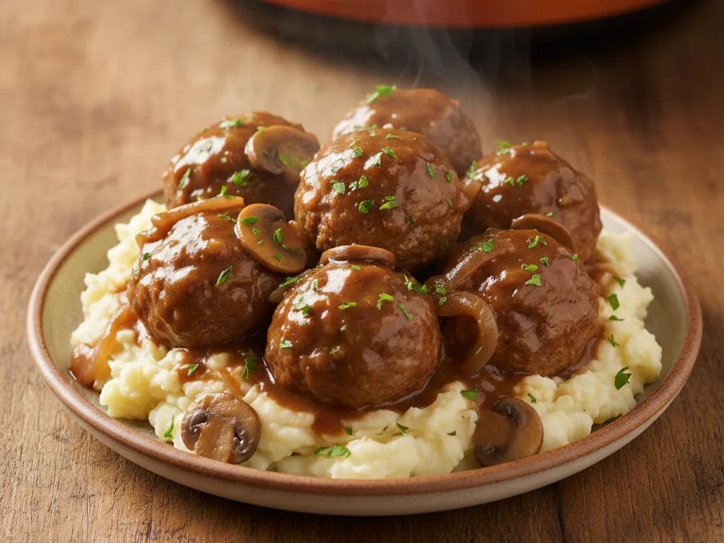 Crockpot Salisbury Steak Meatballs – Article 6 image edited 2