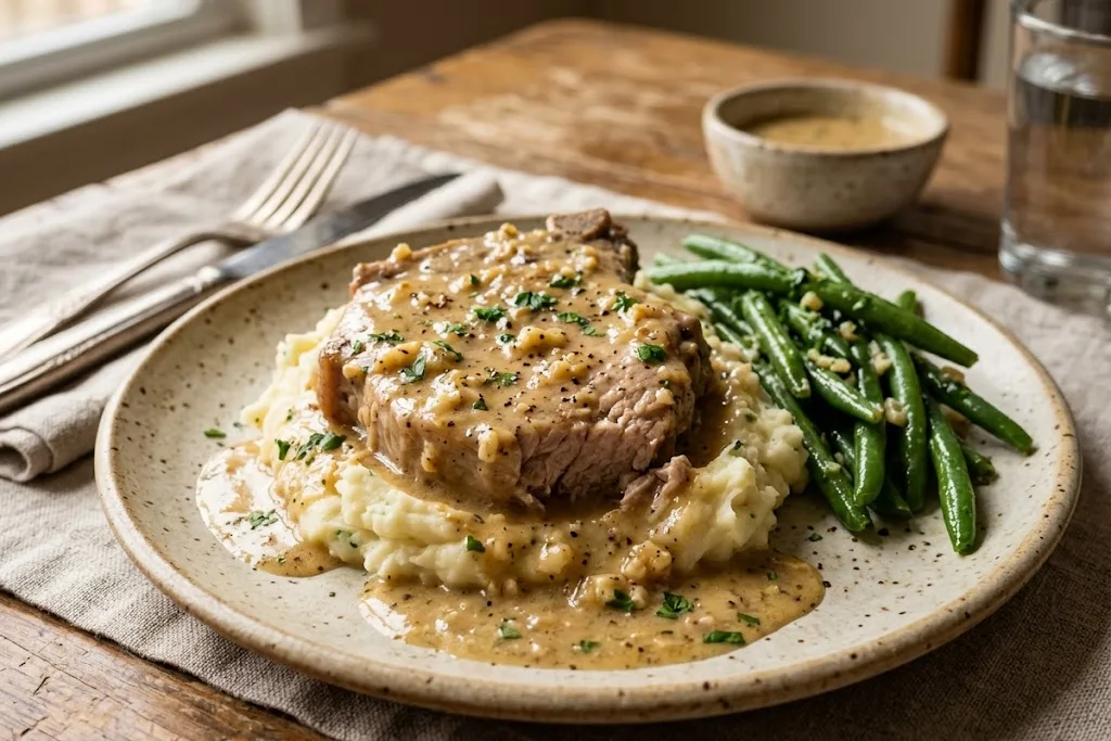 Garlic Pork Chops Crockpot Recipe