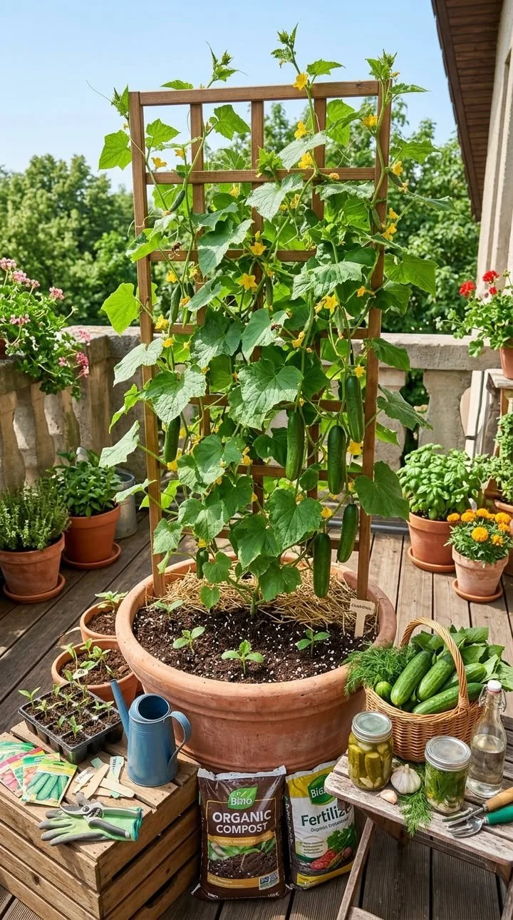 Container cucumbers showcased in a pickling jar, ready for a delicious snack.