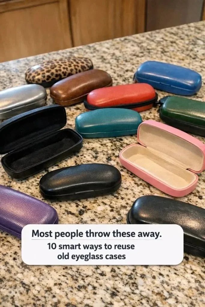 Creative Ways to Reuse Old Eyeglass Cases 1 Creative reuse ideas for old eyeglass cases in various organizational uses