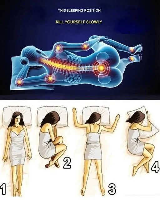 Dangerous Sleeping Position You Probably Don't Know About 1 Person demonstrating a dangerous sleeping position for health awareness.