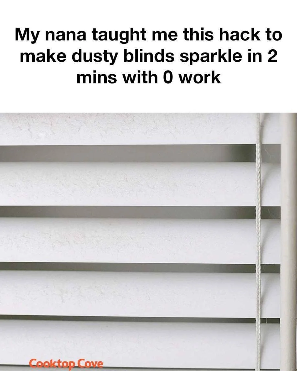Dusty Blinds Cleaning Hack: Sparkle in 2 Minutes with Zero Effort 1 Effortless cleaning hack for dusty blinds in just 2 minutes