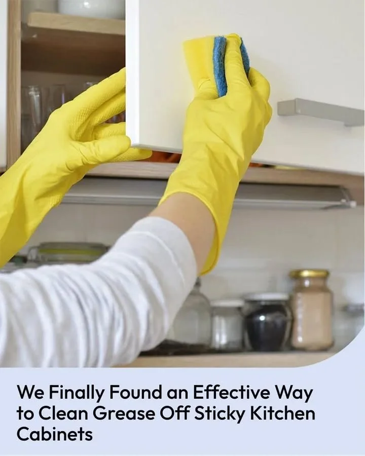 Cleaning grease off kitchen cabinets using effective methods