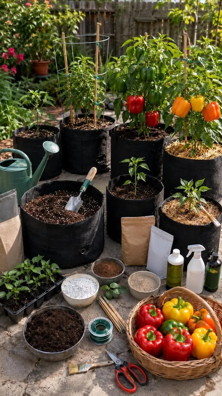 Grow Bell Peppers in Pots for Crisp Home Harvests 1 Homegrown bell peppers in pots for a bountiful harvest