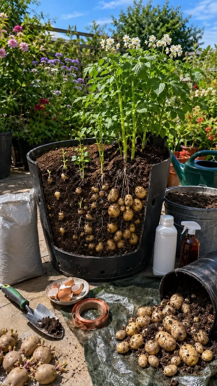 Growing Potatoes in Pots: The Ultimate Guide 1 Guide on growing potatoes in pots for optimal yield and easy gardening.