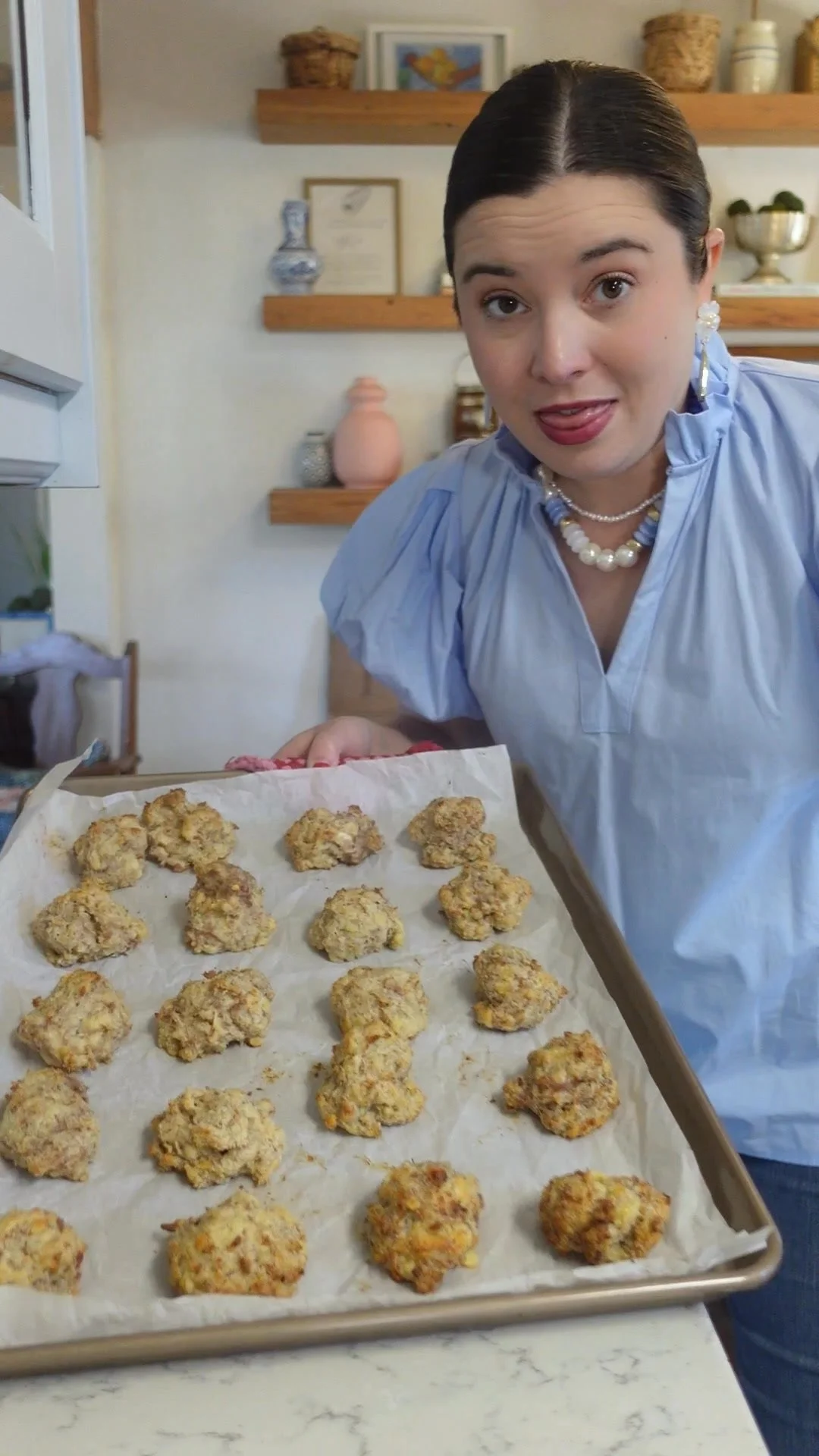 Delicious Million Dollar Sausage Balls ready to serve as a savory appetizer