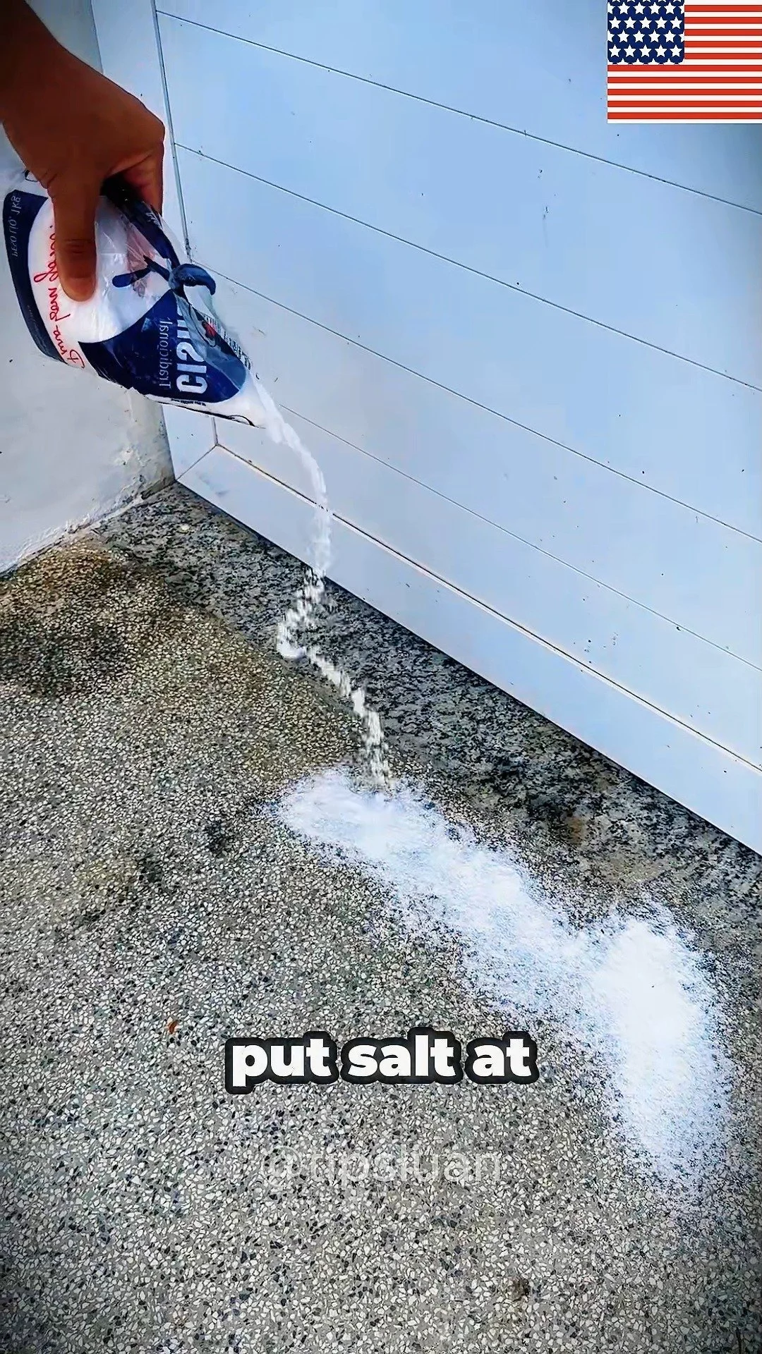Salt at the Front Door: You'll Be Surprised the Next Day 1 Salt placed at the front door for positive energy and protection