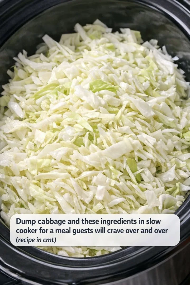 Slow Cooker Cabbage Recipe Your Guests Will Crave 1 Delicious slow cooker cabbage recipe garnished and served in a dish