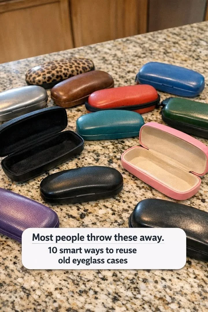 Smart Ideas for Reusing Old Eyeglass Cases 1 Creative ways to reuse old eyeglass cases for storage and organization