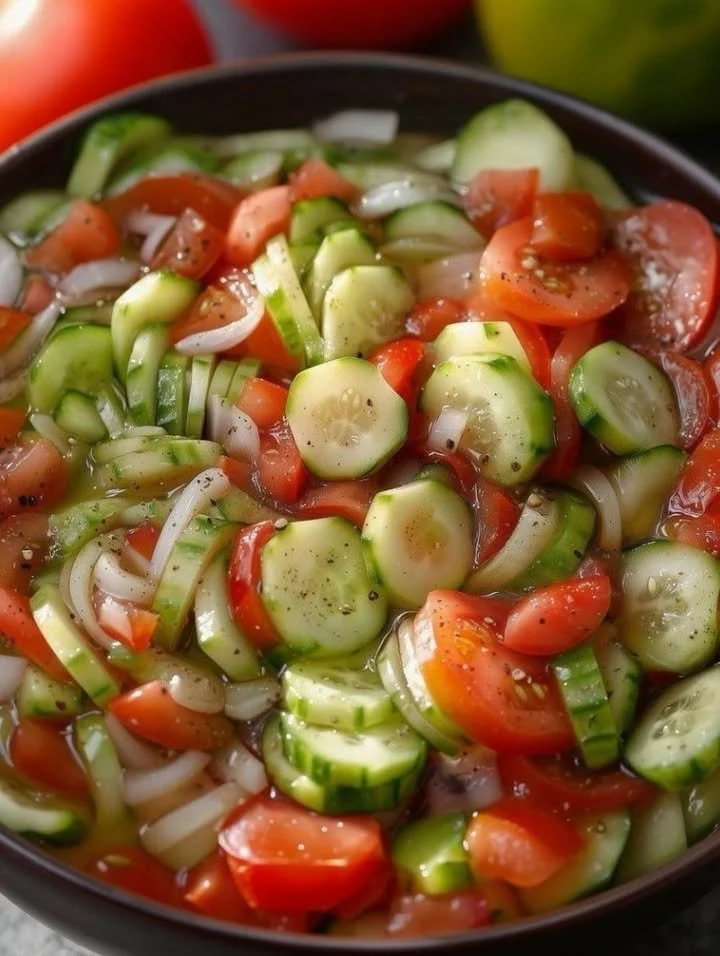Tangy Fresh Salad Recipe That Changed My Mind 1 Delicious tangy fresh salad recipe with vibrant vegetables and dressing