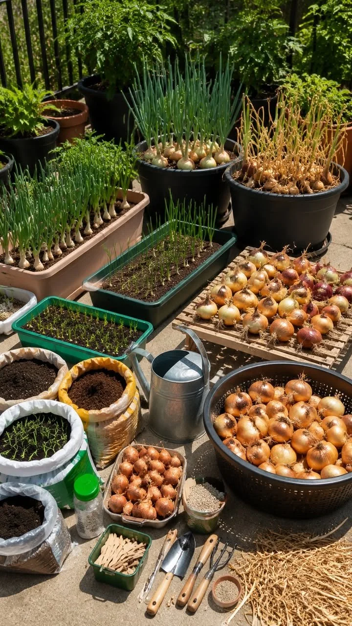 The Best Pots for Growing Flavorful Onions 1 Best pots for growing flavorful onions in a garden