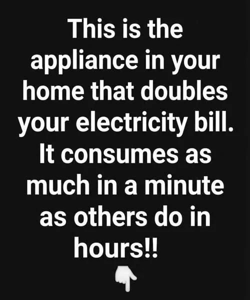 The One Household Appliance Quietly Driving Up Your Electricity Bill 1 Household appliance impacting electricity bill with energy-saving tips.