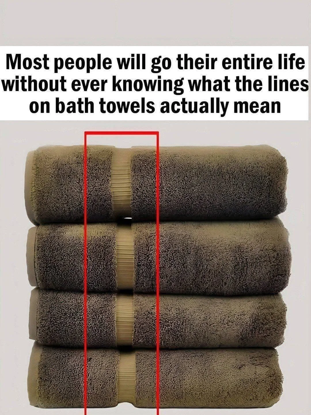 Understanding bath towel lines and their significance in choosing towels.